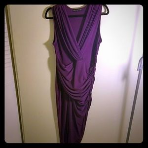 Fashion to Figure twist front purple dress